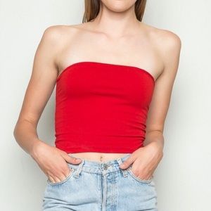 Brandy Melville Jenny Tube Top Red